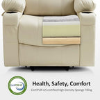 MCombo Power Lift Recliner Chair for Elderly, Heat and Massage 7040(Medium)
