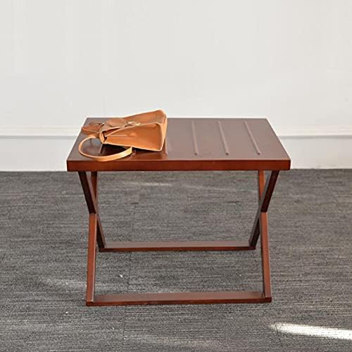 Telephone Table, Chinese Style Square Side Table,Hotel Luggage Rack,Small Coffee Table and Telephone Table,Nightstands for Sofa Couch Bed for Living Room Bedro(