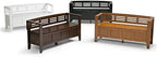 SIMPLIHOME Adams 48" Wide Solid Wood Storage Bench in Medium Brown