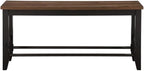 Steve Silver Company Bermuda Counter Bench, Gray