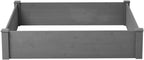 Heavy-Duty Outdoor Storage Cabinet with Metal Top and Weather-Resistant Wood Construction for Patio, Yard, and Garden Use (48" Raised Garden Bed)