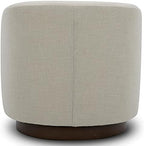 CHITA Swivel Accent Chair Set of 2, FSC Wood Frame, Fully Assembled, Linen