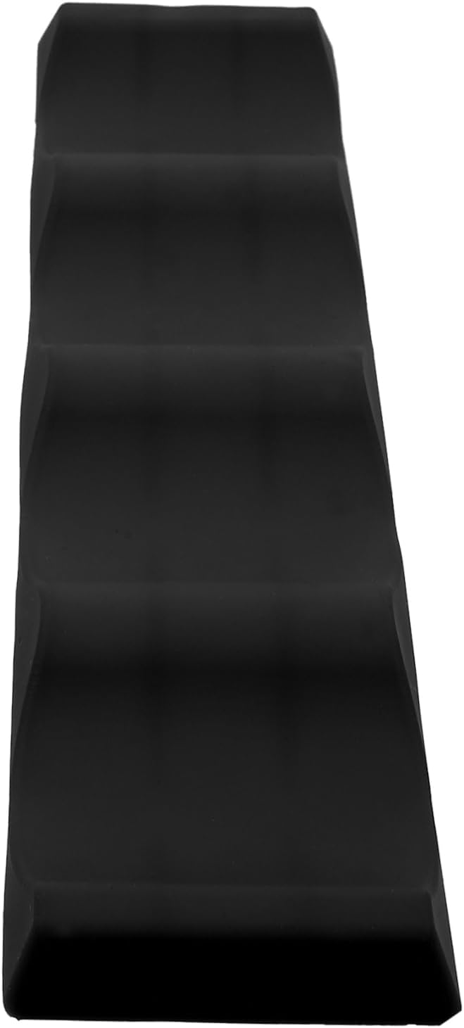 Black Silicone Wine Holder Foldable Bottle Stacking Mat for Sealed Bottles | Pyramid Shape, Format, Anti Slip Pads, Portable Design for Bar Display and Storage