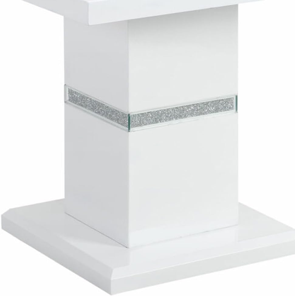 Global Furniture USA Monaco White End Table