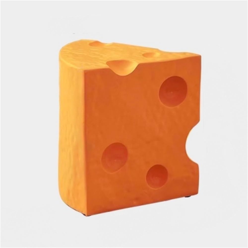 Side Table, Multi-Functional Resin Stool, Accent Table Suitable for Small Spaces, Living Room, Bedroom and Home Decor(Orange)