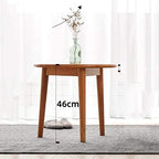 Telephone Table, End Table,Telephone Lighting Side Table,Round Solid Wood Dining Table,Living Room Sofa Side Table,Cherry Wood Round Table(Color:Wood,Size:19.6819.6818.11