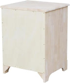 IC INTERNATIONAL CONCEPTS Nightstand Unfinished