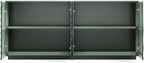 Sideboard Buffet Cabinet, 59"Green Accent Cabinet with 4 Doors, Mid Century Modern Pantry Cabinet, Wood Buffet Cabinet, Media Cabinet, Console Cabinet, Cabinet for Entryway, Living Room, Dining Room
