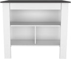 2-Piece Kitchen Set with Island and Pantry Cabinet | Includes 8 shelves and 2 drawers for organized storage