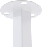 Ceiling Wine Glass Rack, 39" Hanging Wine Rack with Glass Holder and Shelf, Industrial Hanging Wine Bottle Holder, Iron Wine Shelf for Bar Cafe Kitchen - White