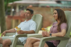 Semco Rockaway Heavy Duty Polyethylene All Weather Outdoor Patio or Deck Rocking Chair with Backrest and Armrests for Porch, Deck and Patio, Gray