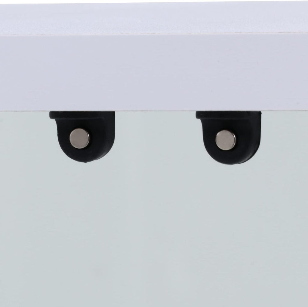 不二貿易(Fujiboeki) Fuji Boeki 72802 Collection Case, Figure Case, 3 Tiers, Width 23.8 x Depth 14.4 x Height 33.5 inches (60.5 x 36.5 x 85 cm), White, Wide Type, Rear Mirror