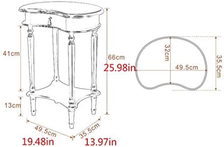 Telephone Table, American Carved Side Table,Shelves with Drawers,Telephone Living Room Side Table,European Style Retro Flower Pot Decoration Table