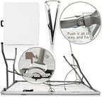 5FT Folding Table,Versatile Foldable Table,Portable | Utility folding table ideal for camping, picnics, parties, and indoor & outdoor events. Lightweight design, easy to store.