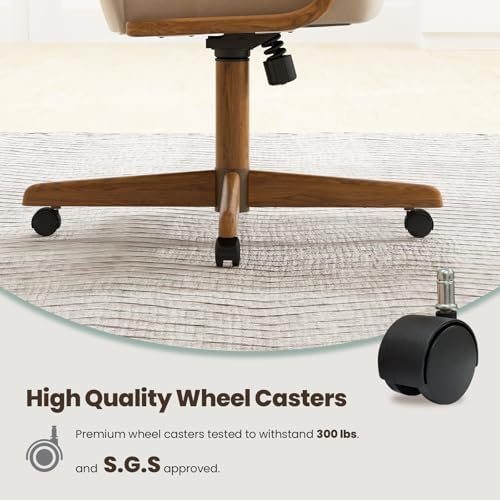 Chromcraft Douglas D9550 Swivel-Tilt Dining Chair - Chestnut - MAJ6-4pc | Casual Dining Chair Caster Ultra Comfortable Fabric Kitchen Chair with Rolling Wheels for Home Kitchen