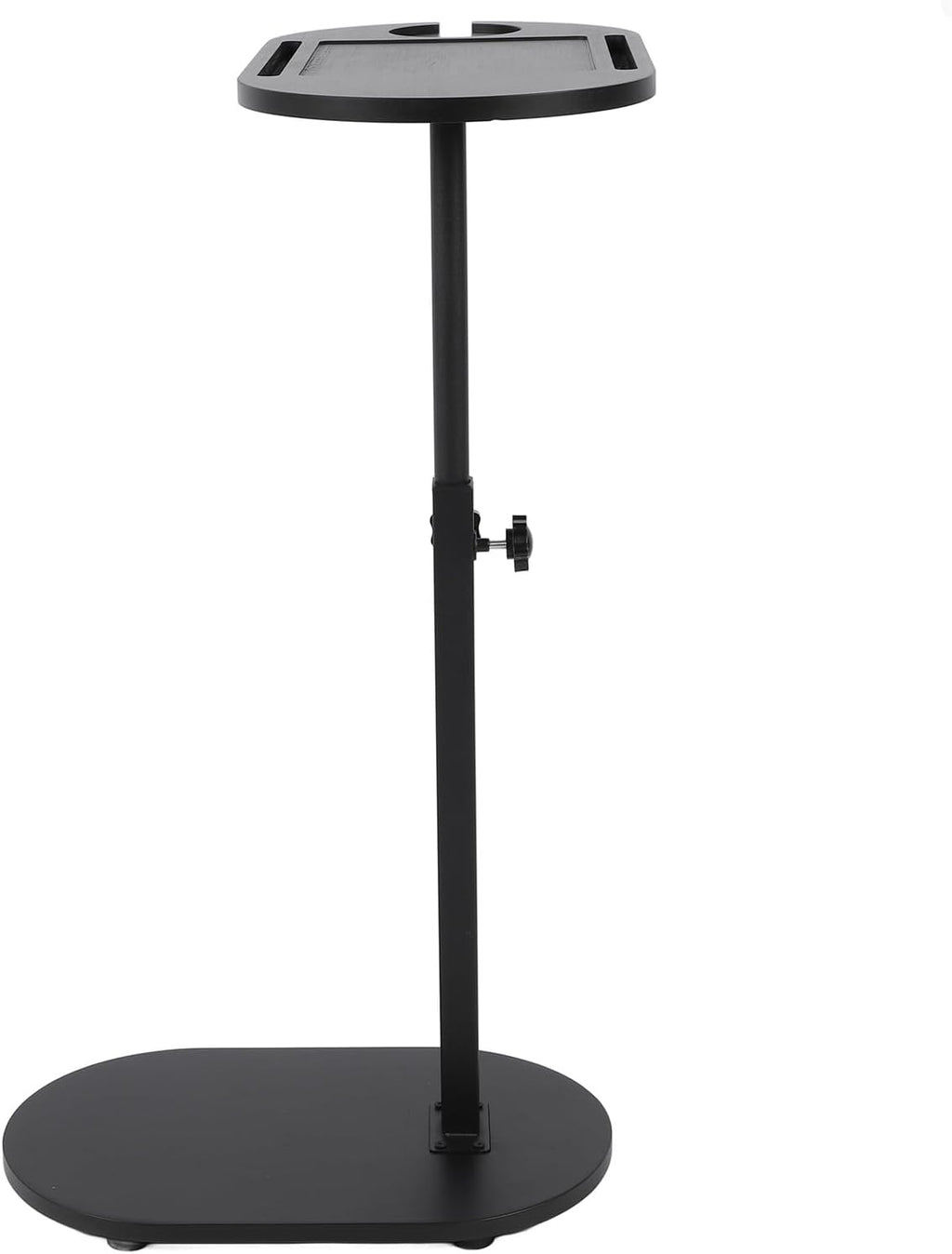 TOPINCN Small C-Shaped Side Table, Black, 40 x 22 x 32.2 Inches, Modern End Table for Living Room, Bedroom