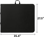 Folding Table 6ft Foldable Table with Built in Handle & Steel Legs / 6FT Heavy Duty Folding Portable,Perfect for Party, Dining Indoor/Outdoor Events, Tailgating & Backyard BBQ, Black