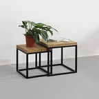 Telephone Table, Nesting Table,Small Wooden Table,Small Apartment Sofa/Telephone Side Table,Table Set,2 Pcs