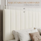 SHA CERLIN King Size Platform Bed Frame with 4 Storage Drawers
