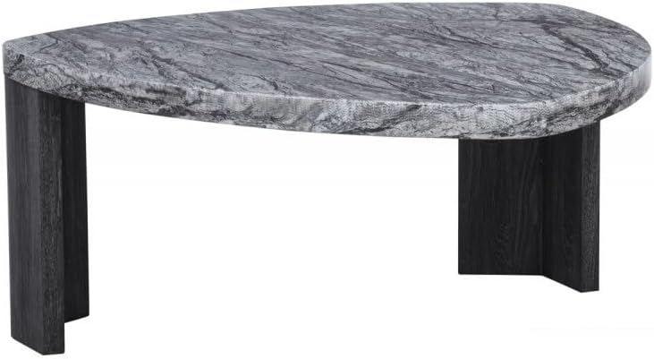39" Durable Marble Laminate Nesting Coffee Table, Boo Coffee Table with Nested Structure, Nesting Side Tables with MDF Build for Modern Living Spaces, Gray