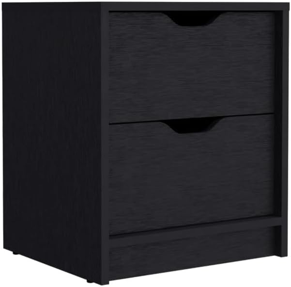 2 Drawers Nightstand, End Table, Side Table Pull Out System,for Small Spaces