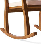 Christopher Knight Home Selma Acacia Rocking Chairs with Cushions, 2-Pcs Set, Teak Finish