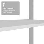 Madesa Kitchen Pantry Storage Rack with 2 Drawers, 7 Shelves and Hanging Space 51" L Multiuse Modular Cabinet for Kitchen Organization - White