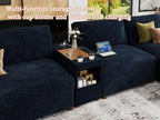 EASE MOOSE Oversized Sectional Sofa, L Shape Modular Deep Seat Couch | Extra large Sectional Wide seats,Comfort Modern Cloud Modular Sectional sofa With console,Removable washable