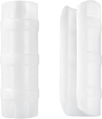 50 PCS 1 inch Greenhouse Clamps Clips White ABS Snap Clamp Tube Clip Garden Buildings Tube Clip for Greenhouse Film, Sunshade Nets, Frame Shelters (Inner dia: 1 in & Outer dia: 1.26 in)