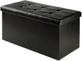 Ashford Ottoman with Storage Faux Leather