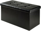 Ashford Ottoman with Storage Faux Leather