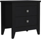 Nightstand More, Two Shelves, Four Legs,for Small Spaces