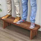 Entryway Bench, Solid Wood Bench, Wooden Shoe Bench for Entryway, Farmhouse End of Bed Bench for Bedroom, Dining Room, Kitchen, Outdoor Garden Seat, Indoor Window Seat, Plant Stand(L24xW7.9xH5.9inch)