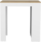 Kitchen Island with 3-Side Shelf and Counter Height Table Top | 3-side shelf design with counter-height table top for kitchen use
