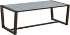 Pemberly Row Contemporary 3-Piece Coffee & End Table Set, Black Nickel Finish, Patterned Mirror Tops, Metal Sled Base with Cross Stretchers, Modern Style Living Room Furniture for Décor and Practical