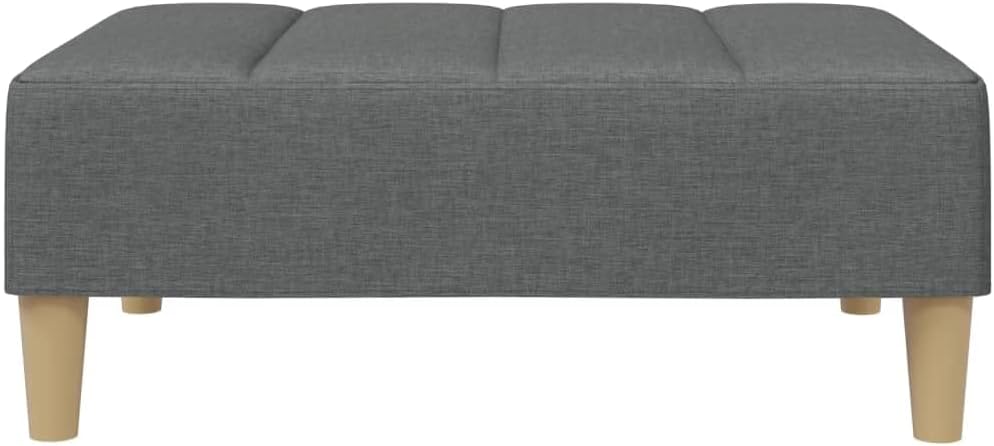 Modern Fabric Footstool with Plywood Frame, 30.3x21.7x12.2 Inches, Sturdy Footrest for Sofa or Recliner, Cozy and Stable Design for Living Room