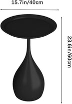 Boho Side Table End Coffee Tables, Unique Aesthetics Minimalist Accent Tables, Multifunction Round Metal Side Tables for Living Room Bedroom Sofa Balcony Couch Patio Yard Garden Indoor & Outdoor