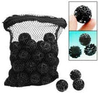 CNZ® 50pcs 1-inch Black Aquarium Fish Tank Filter Bio-Balls Filtration Media, 2-Pack …