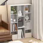 Furinno LUDER Book Shelf, 11-Cube Bookshelf, Reversible Bookcase, 9.4 x 29.1 x 41.7, Easy Assembly, for Living Room, Bedroom, Home Office, White