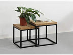 Telephone Table, Nesting Table,Small Wooden Table,Small Apartment Sofa/Telephone Side Table,Table Set,2 Pcs