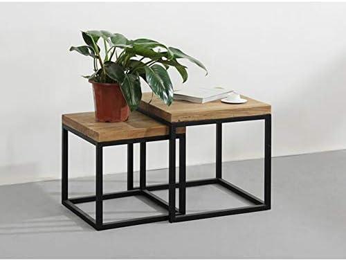 Telephone Table, Nesting Table,Small Wooden Table,Small Apartment Sofa/Telephone Side Table,Table Set,2 Pcs