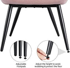 Yaheetech Accent Chair, Upholstered Armchair with Metal Legs, Pink | Linen Fabric Reading Chair, Modern and Elegant Side Chair for Living Room Bedroom Office Vanity Lounge Waiting Room