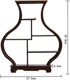 NWFashion Chinese Wooden Assemble Display Stand Square Curio Cabinets Shelf (1)