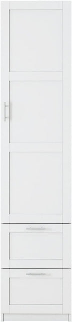 White Pantry Cabinet with Door and 2 Drawers, 70.87" Tall Freestanding Kitchen Storage Cabinet with Adjustable Shelves for Kitchen, Dining Room, Living Room