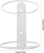 Wall-Mounted Wine Rack Single Bottle Holder Metal Wine Bottle Stand with Screws White for Kitchen Dining Bar
