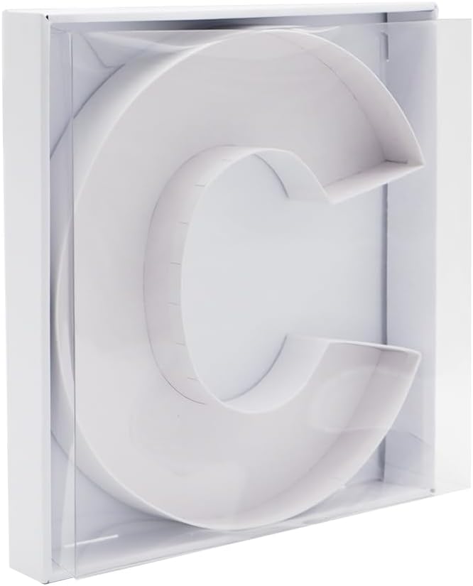 12" Fillable Cardboard Letter Charcuterie Gift Cupcake Box With Cover Sweets Packaging (C)