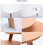 Telephone Table, Coffee Table Set Combination,Nesting Side Tables,Rotating Sofa & Console Tables,Telephone Tables,3 Colors(Wood Color