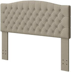 Furpopup Linen Upholstered Headboard Queen/Full Size Latest Model Wall Mount, Bed Frame Mount, Featuring High-Density Sponge Padding, Luxury Texture Easy Assembly Comfort and Style-Linen