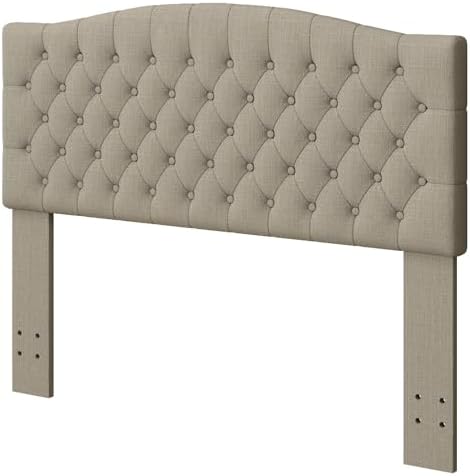 Furpopup Linen Upholstered Headboard Queen/Full Size Latest Model Wall Mount, Bed Frame Mount, Featuring High-Density Sponge Padding, Luxury Texture Easy Assembly Comfort and Style-Linen