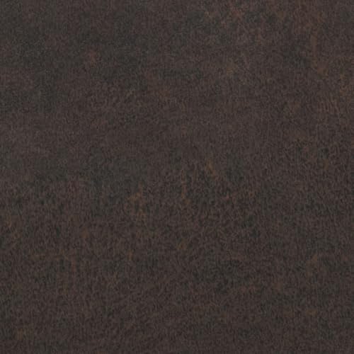 SIMPLIHOME Milltown 27" Wide Vegan Leather Ottoman in Distressed Brown | Contemporary ottoman with a cushioned seat for bedroom seating; rectangle footstool, footrest or bench.